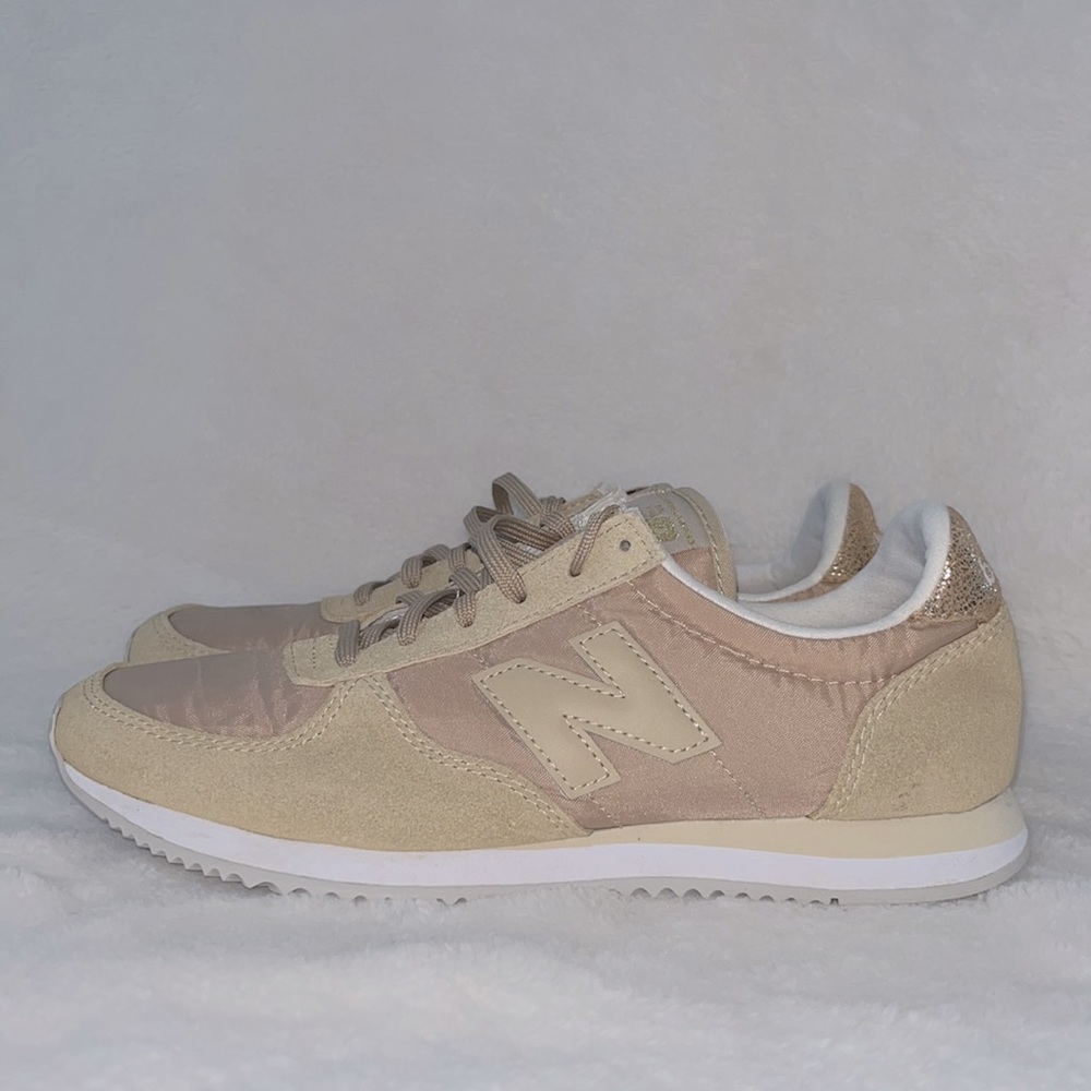 New Balance Women's Beige Taupe Athletic Sneakers - Picture 3 of 6